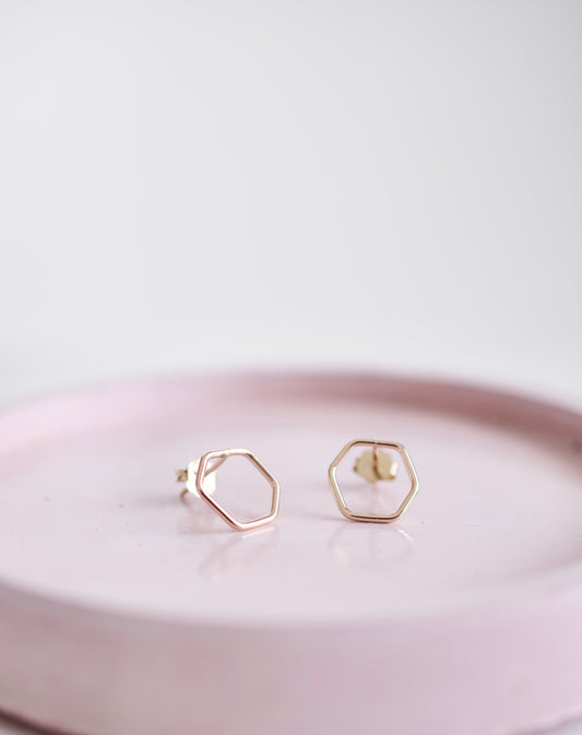 Gold Stud Earrings