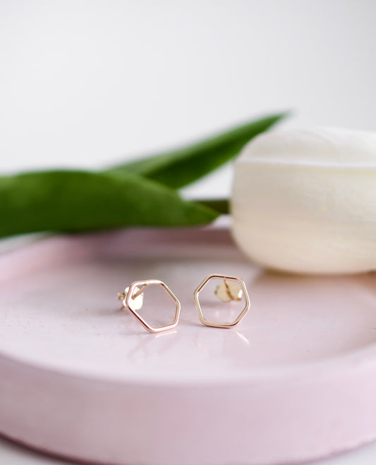 Gold Stud Earrings