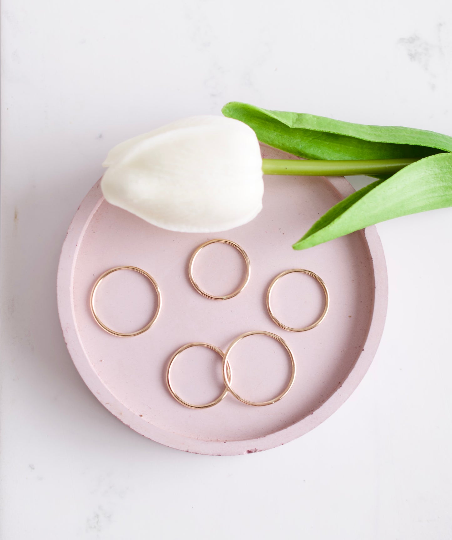 Simple Gold Stacking Ring