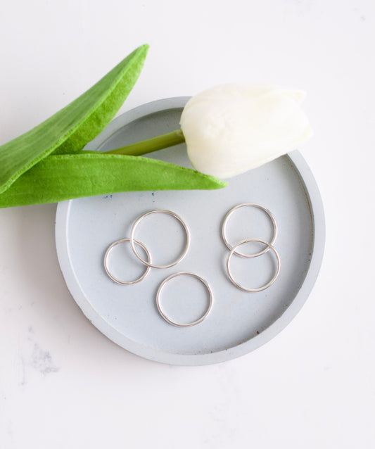 Simple Silver Stacking Ring