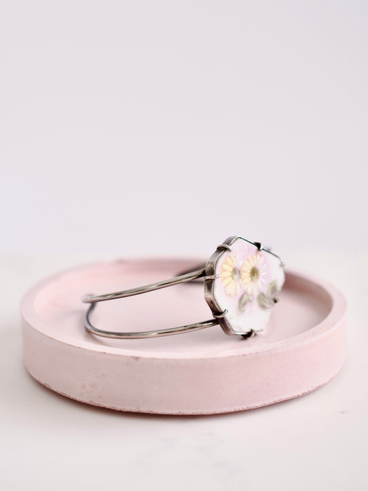Yellow Daisy Cuff Bracelet
